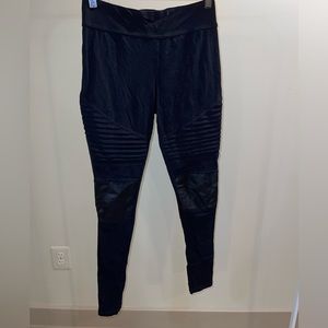 Black Moto leggings. Size medium.